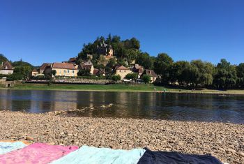 la plage de Limeuil, idéal pour la baignade 